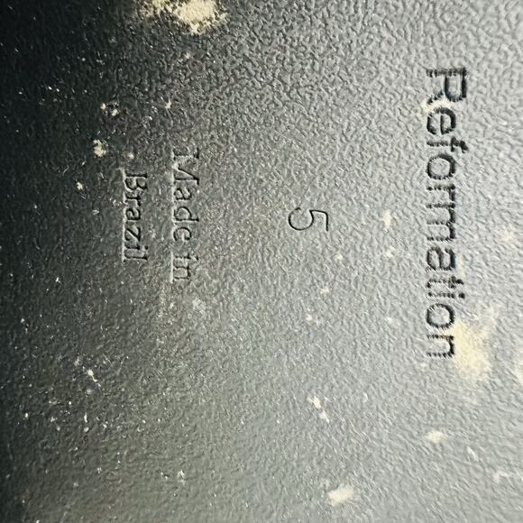 Reformation Katya Combat Boots black leather size 5 - Picture 7 of 7